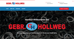 Desktop Screenshot of gebr-hollweg.de