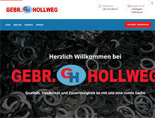 Tablet Screenshot of gebr-hollweg.de